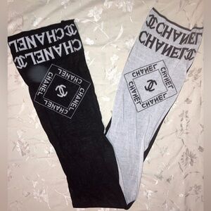 Black and white Chanel Scaf